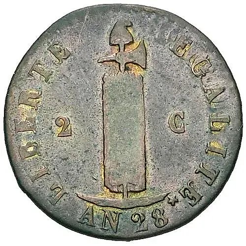 2 сантима 1828-1842 [Гаити]