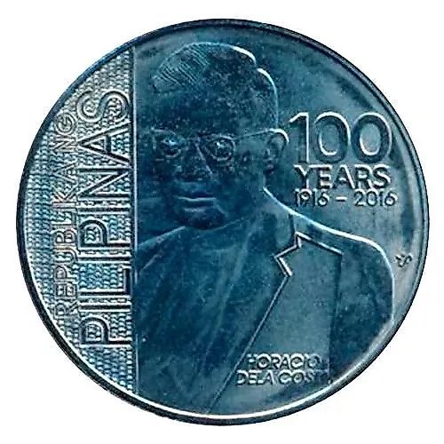 1 писо 2016, 100 лет со дня рождения Горацио де ла Коста [Филиппины]