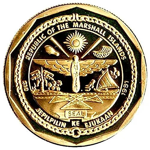 10 Dollars 1991, Supermarine Spitfire [Marshall Islands]