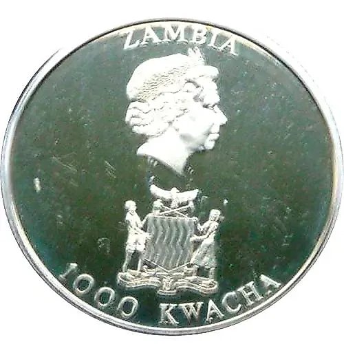 1000 Kwacha 2002, Queen Mother [Zambia]