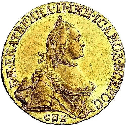 5 рублей 1765, СПБ-ТI