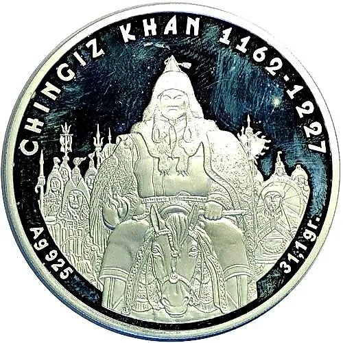 100 тенге 2008, Чингисхан [Казахстан] Proof