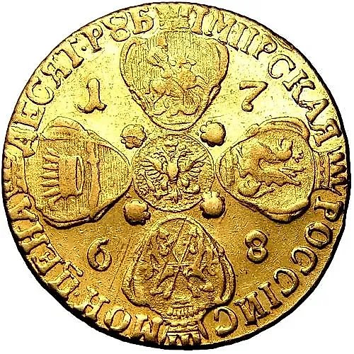 10 рублей 1768, СПБ-TI