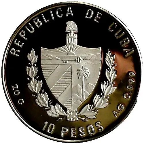 10 Pesos 1992, Che Guevara [Cuba] Proof