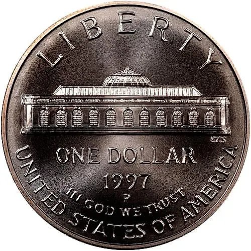 1 доллар 1997, P, Ботанический сад в Вашингтоне [США]