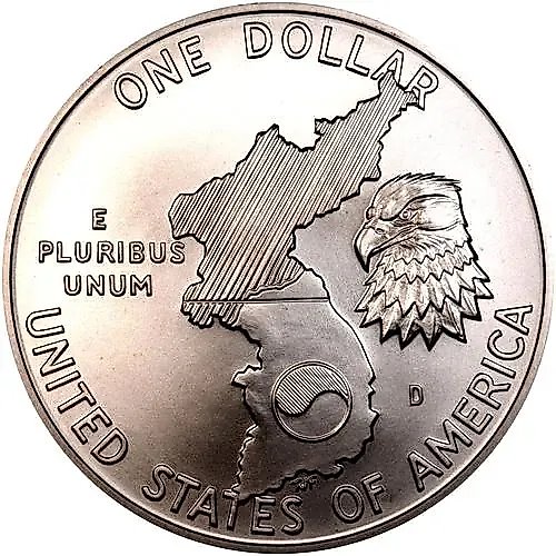 1 доллар 1991, D, корейская война [США]