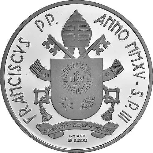 10 евро 2015, Св. Иоанн Павел II [Ватикан] Proof