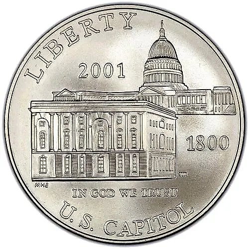 1 Dollar 2001, P, Capitol Visitor Center [USA]