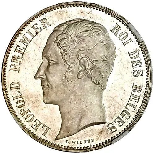 5 франков 1853, свадьба Брабантских [Бельгия]