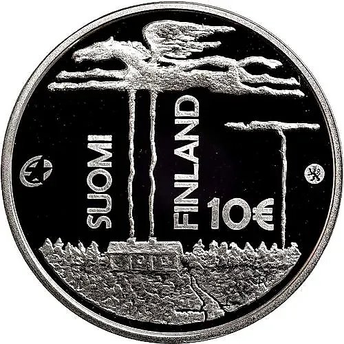 10 евро 2013, Ф. Э. Силланпяя [Финляндия] Proof