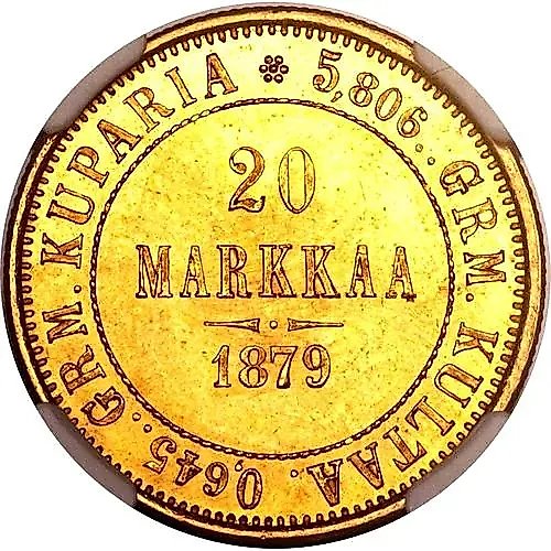 20 марок 1879, S