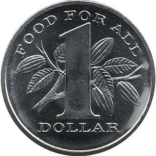 1969 1 Dollar, Food for Peace [Trinidad and Tobago / Trinidad]