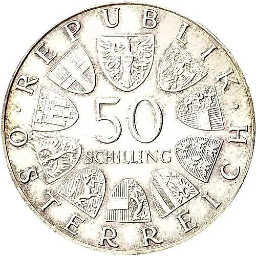 50 Schillings 1974, Salzburg Cathedral [Austria]