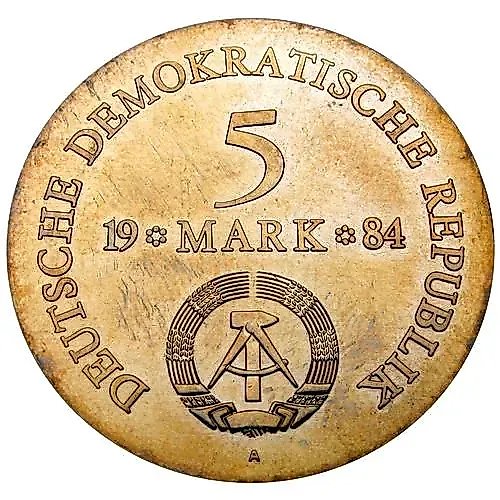 5 Marks 1984, Lützow [Germany / GDR]