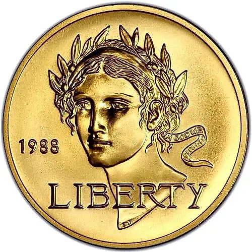 5 долларов 1988, W, Олимпиада в Сеуле [США]
