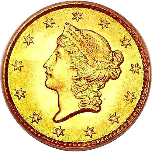 1852 1 Dollar, Liberty Head [USA]