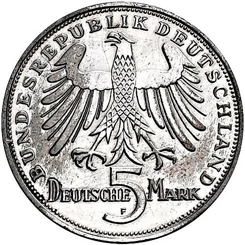 5 Marks 1955, Schiller [Germany / FRG]