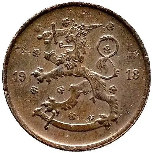 5 Pennia 1918 [Finland]