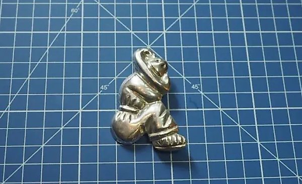 "Siesta Brooch Silver Mexico."