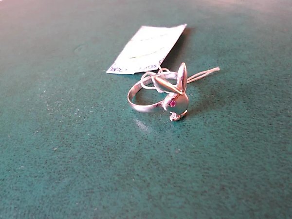 Silver ring, Playboy Bunny.