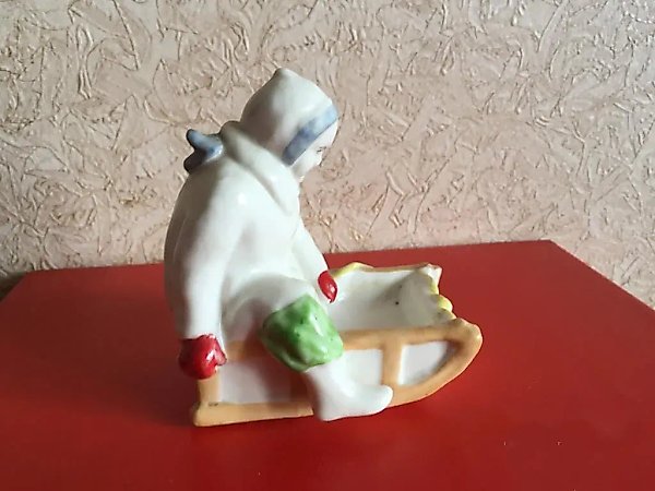 Girl on a sled