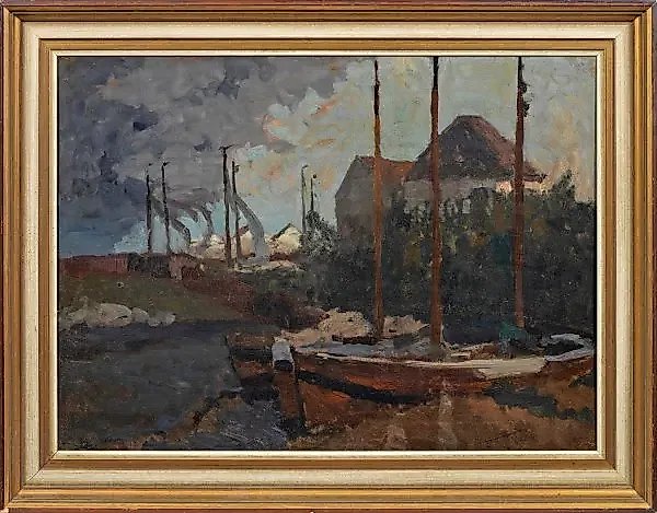 A small Havana Impressionist landscape of Northern Germany