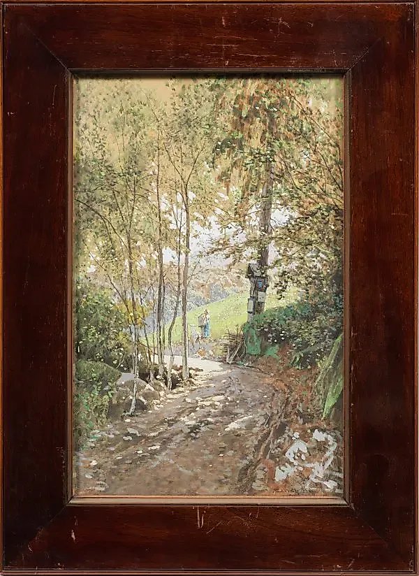 Weber's Art: Forest Path with a Temple