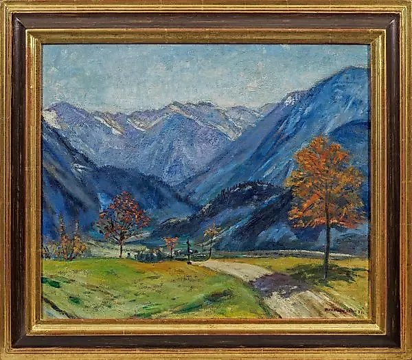 "Blue Mountains: Late Summer Landscape of Allgäu"