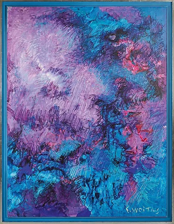 "Infinity: abstract composition in bright shades"