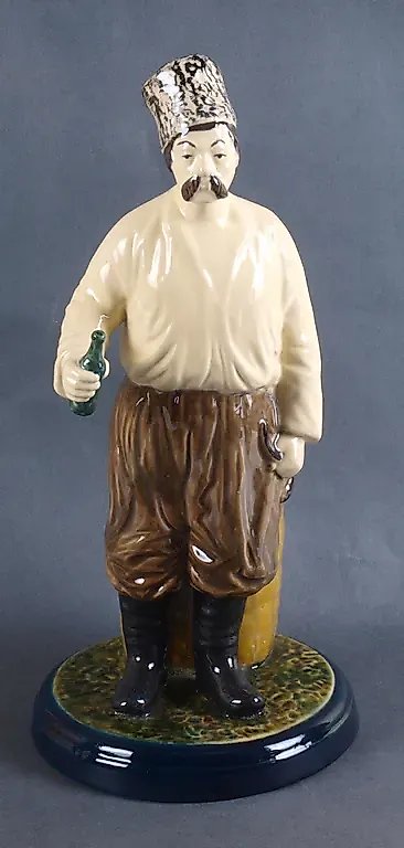 Faience figurine "Ukrainian", late 19th century