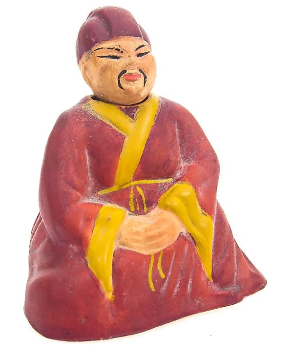 Statuette "Meditation" by Kuznetsova: porcelain, Latvia, 1934-1940, with a defect