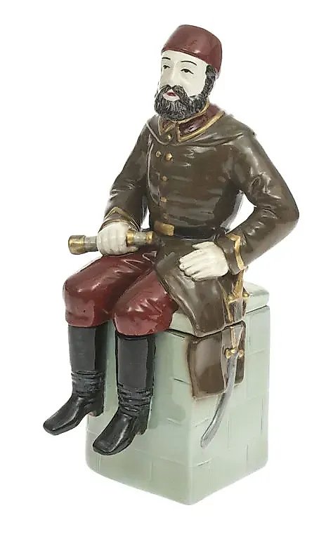 Faience figurine "Osman Nuri Pasha" by Kuznetsov