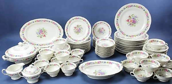 Porcelain set Kuznetsov from Riga, Latvia
