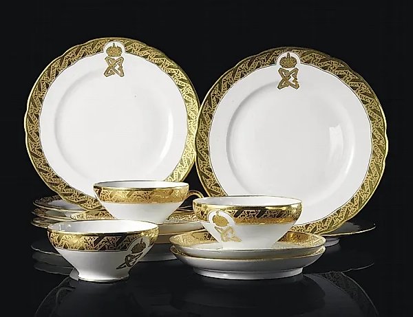 Porcelain dessert tableware set