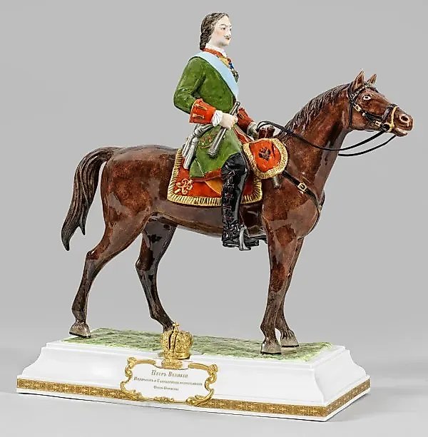 The large equestrian statue "Peter the Great on horseback"