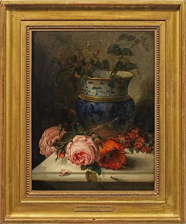 A rare still life in the Biedermeier style