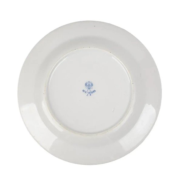 Porcelain plate "Volunteer Fleet" from the Russian service