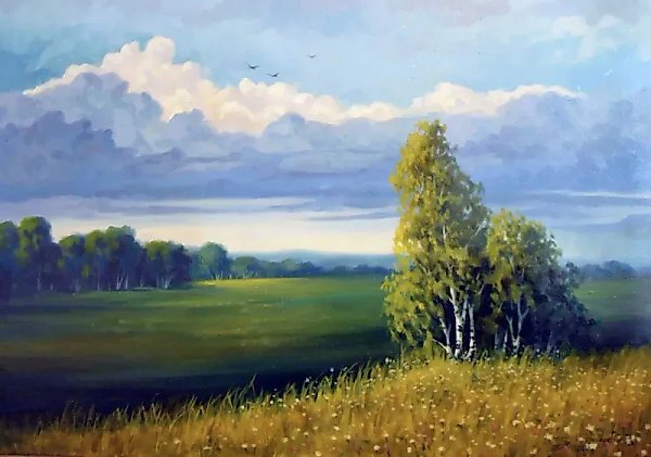 Перед бурей масло, холст
