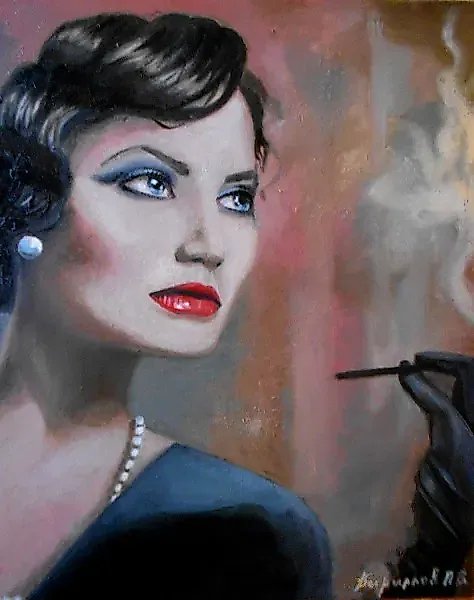Fatal Lady (oil on canvas)
