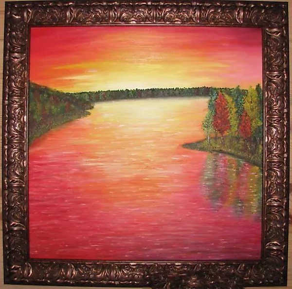 Dawn, canvas, oil