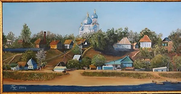 Nikolskoye on the Volga, canvas, oil