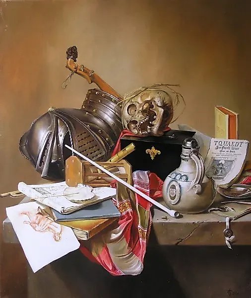 Still Life with Helmet canvas/oil