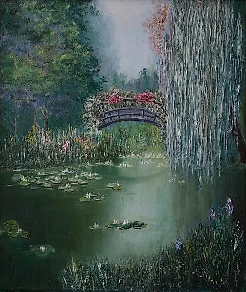 Pond, canvas/oil