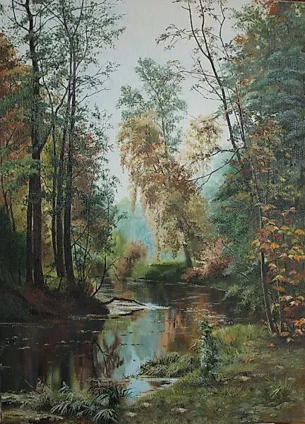 Павловский лес масло, холст