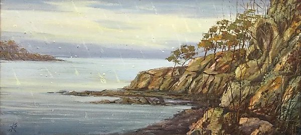 Белая ночь масло, холст