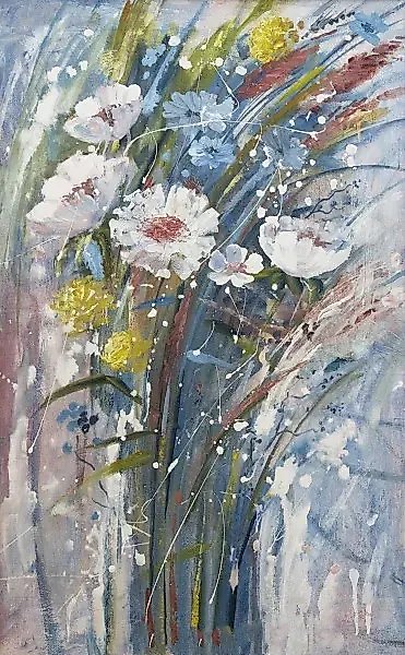 Bouquet oil, canvas