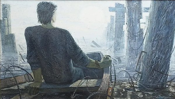 Туманное утро масло, холст 