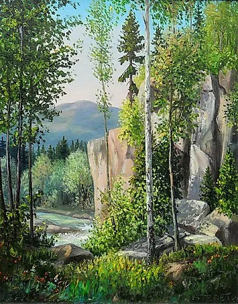 Скалы у реки Масло