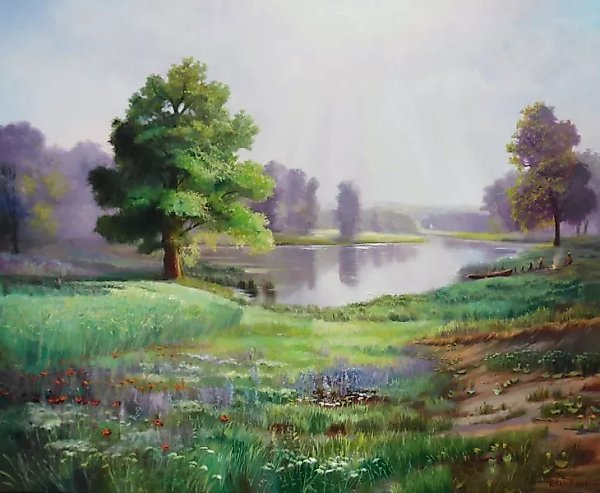 После дождя Масло , холст