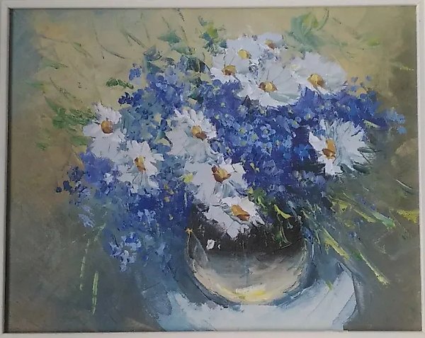 Wildflowers oil, canvas